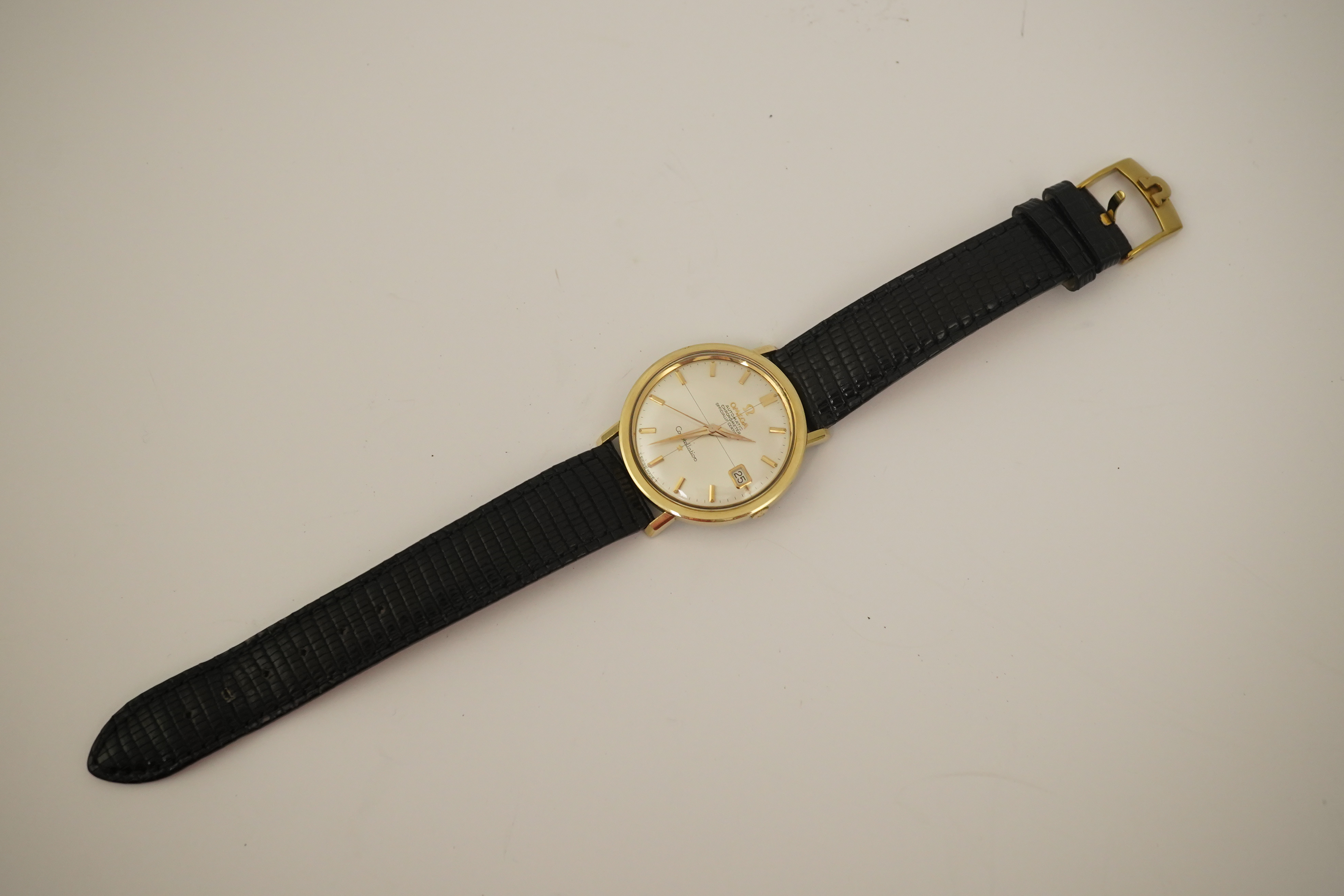 A gentleman's 1960's steel and gold plated Omega Constellation Chronometer automatic wrist watch